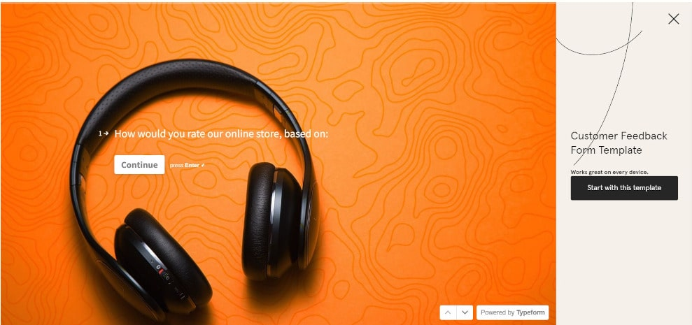 Typeform - online tool that will help you create well-designed feedback surveys 