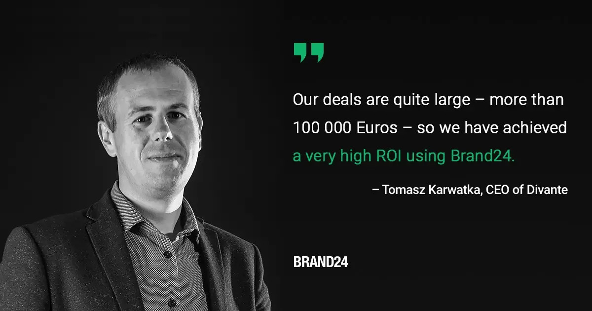 Tomasz Karwatka, CEO of Divante on using Brand24