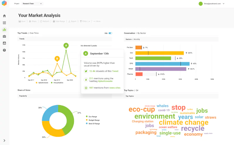 Brandwatch Dashboard