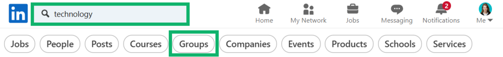Looking for LinkedIn groups about technology