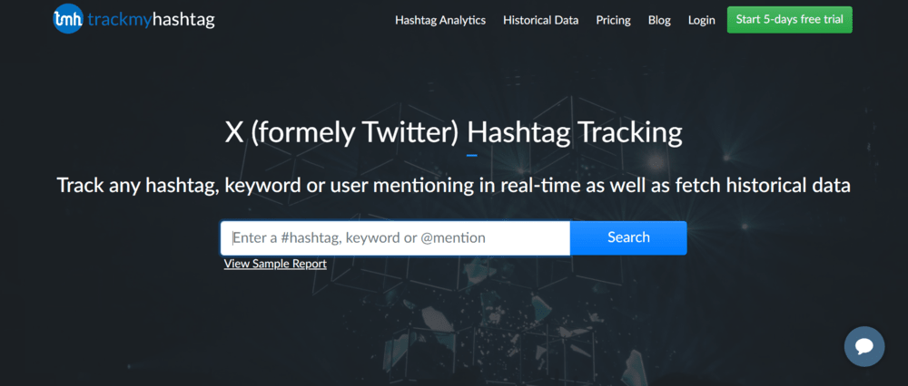 TrackMyHashtag dashboard