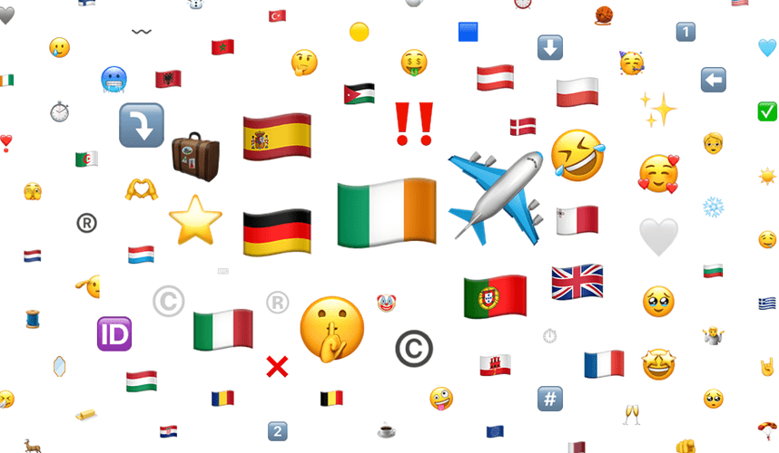 Ryanair's sentiment analysis on Instagram by Brand24: Emoji analysis.