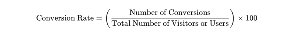 Conversion Rate formula