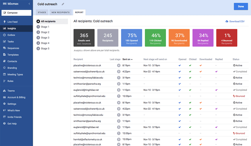 MixMax – Powerful automation and analytics for outbound emails