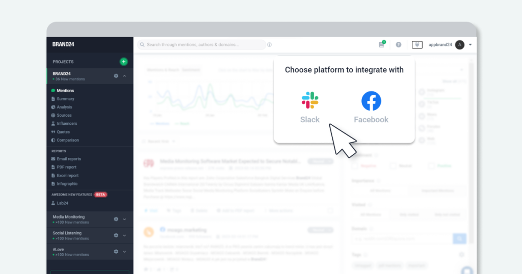 Slack Integration Screenshot