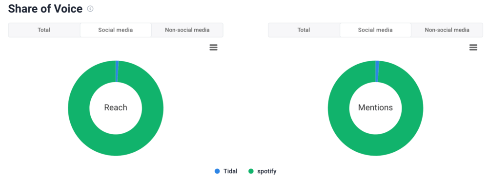 Share of voice by Brand24.